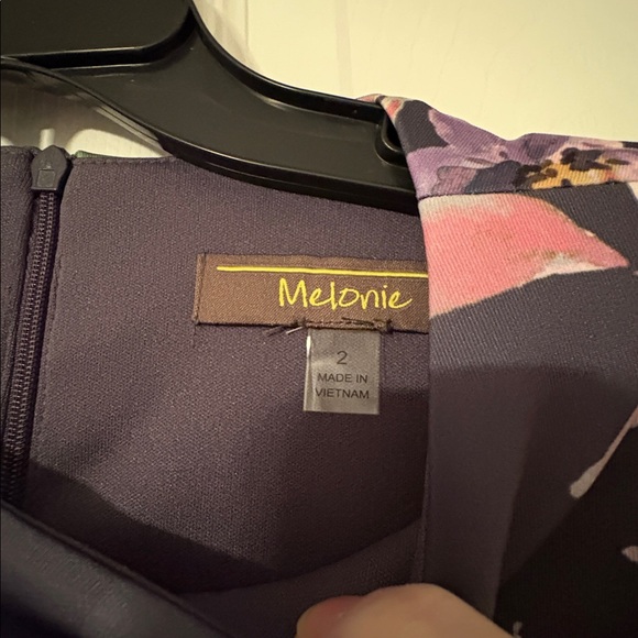 Melonie T Womens Belted Sleeveless Floral Evening Gown - Picture 7 of 13